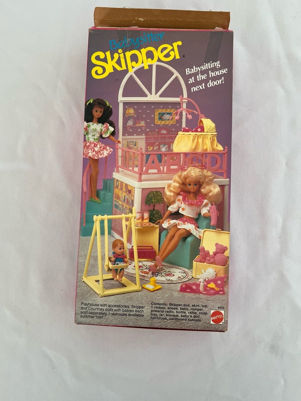 Vintage 1990 Babysitter Skipper Doll in Pink and White Polka Dot Outfit - Picture 7 of 10